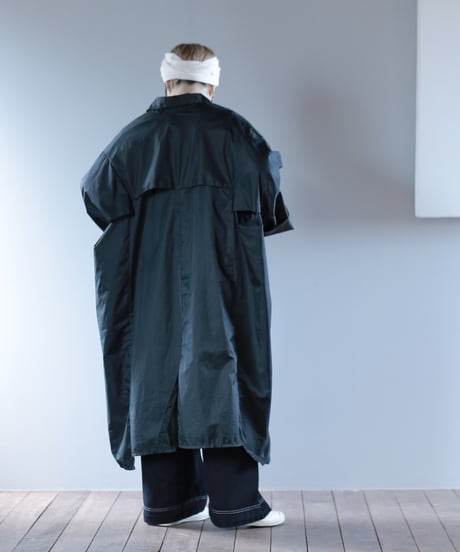 ARTE POVERA｜【 24SP27A 】フランスレインコート RE- 製品染ワイドコート