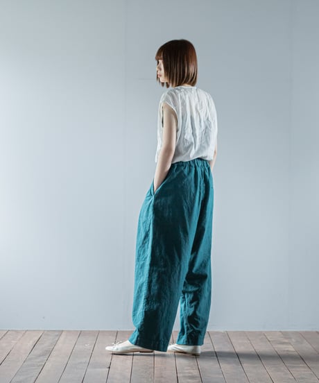 ATPOVA｜【 26SU50 】 リネンコットン 2タックイージーPT(製品染)