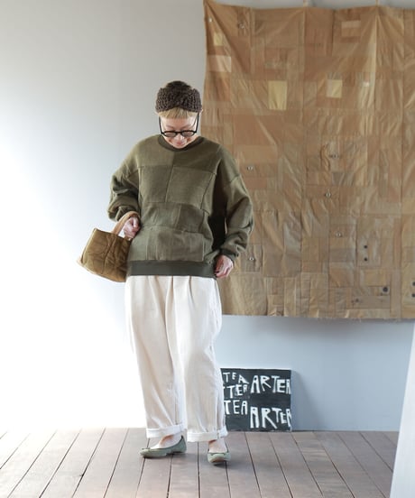 ARTE POVERA｜【 23WI76 】デンマーク60年代ウールマフラー RE-パッチワークSWT