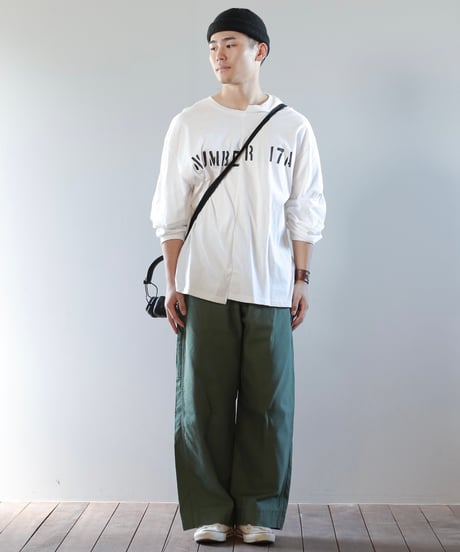 ARTE POVERA｜【 artea-reclothing204 】USランドリーBAG RE-タック＆ダーツワイドパンツ