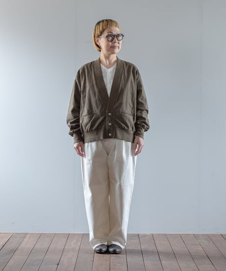 ATPOVA｜【 2025winter33 】 L/C リブカーディガン（製品染）