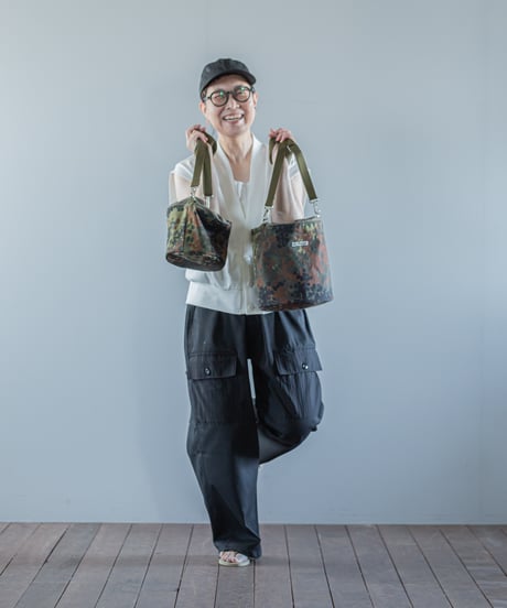 ARTE POVERA｜【 26SU31 】 ドイツ軍テント RE-巾着ショルダーBAG(S)
