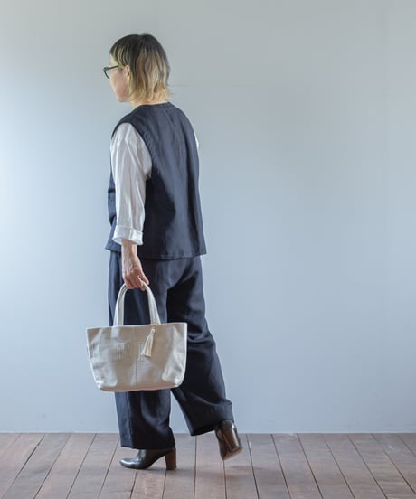 ARTE POVERA｜【 ARTEA - 26SP33 】 フランスUSEDシーツ 「ARTE」 BAG (M)