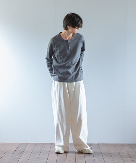 ATPOVA｜【 2026spring14 】 杢裏毛 ヘンリー