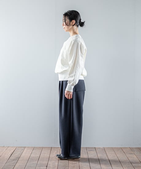 ATPOVA｜【 26WI09 】 ウール混ダンボールニット 2タックワイドPT