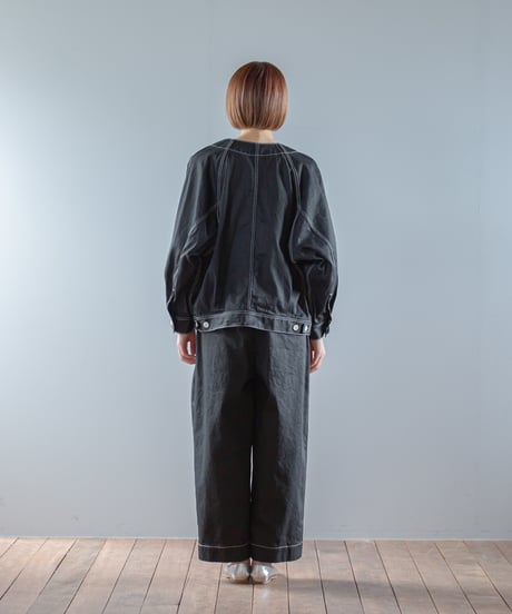 ATPOVA｜【 2026spring26 】 12OZデニム ノーカラーワークJKT