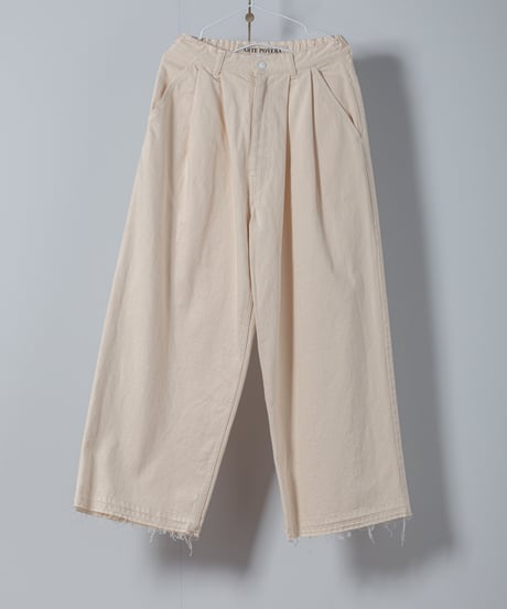 ATPOVA｜【 2025winter16 】 12OZデニム 2タックワイドカットオフパンツ