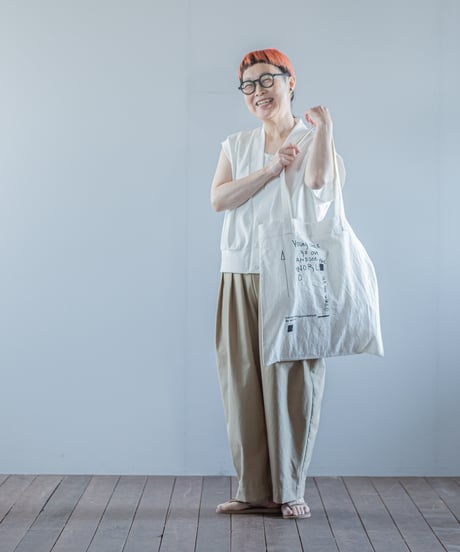 ATPOVA｜【 26SU26 】 NATSUME X ANTONE コラボ 「若者よ！旅に出よ！！」 コットンリネントートBAG④
