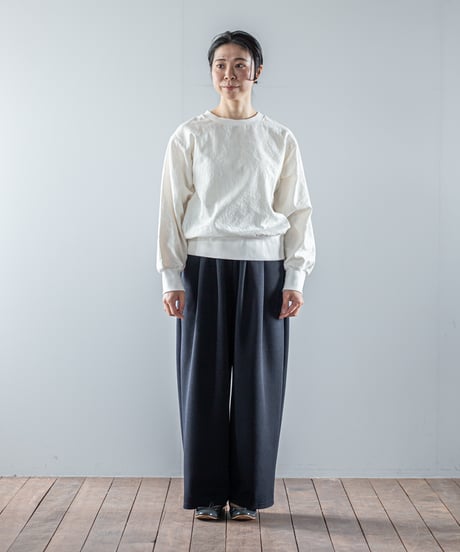 ATPOVA｜【 26WI09 】 ウール混ダンボールニット 2タックワイドPT
