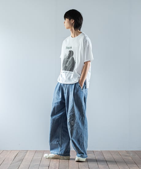 ★ARTE POVERA｜【 26SU52 】 ギルダン RE-「Hoooh」PHOTO＆シルクMIX Tシャツ