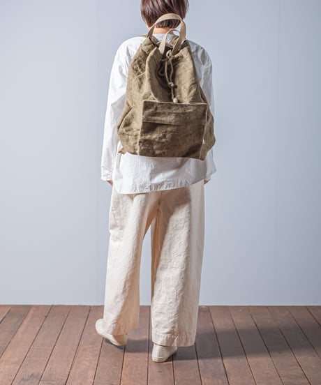 ARTE POVERA｜【 23WI45 】チェコ軍麻袋 RE-巾着リュック