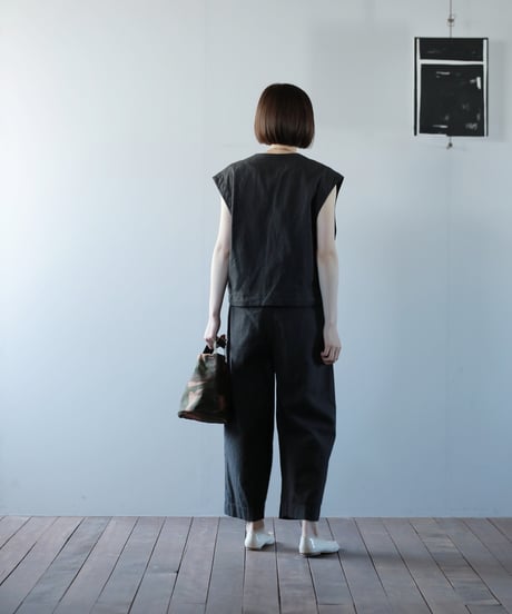 ★ATPOVA｜【 26SU50 】 リネンコットン 2タックイージーPT(製品染)
