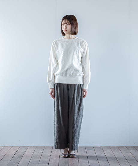 ATPOVA｜【 26WI15 】 L/Cキャバス クルーSWT(製品染)