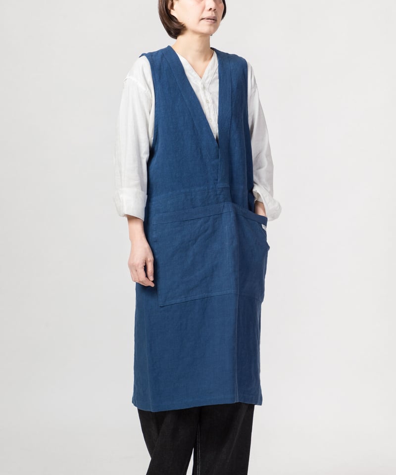 ARTEPOVERA リネンエプロン ARTE POVERA アルテポーヴェラ｜リネンシーツエプロン（ホワイト）