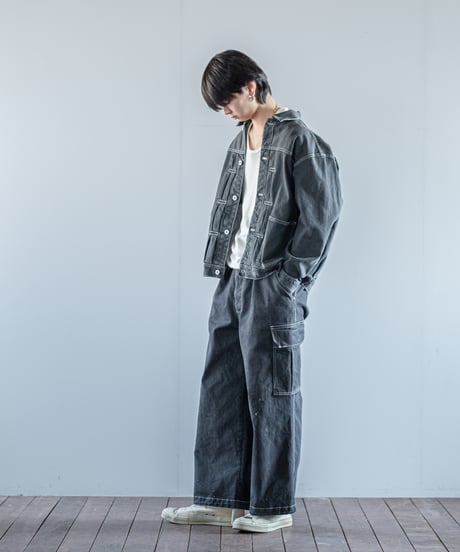 ATPOVA｜【 26WI13 】 ブラックライトデニム G-JACKET(ダメージ加工)