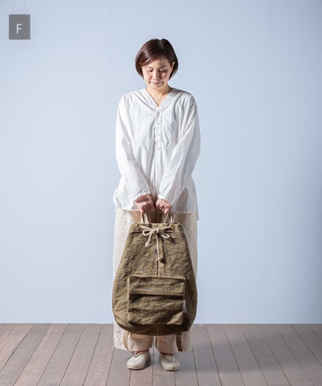 ARTE POVERA｜【 23WI45 】チェコ軍麻袋 RE-巾着リュック