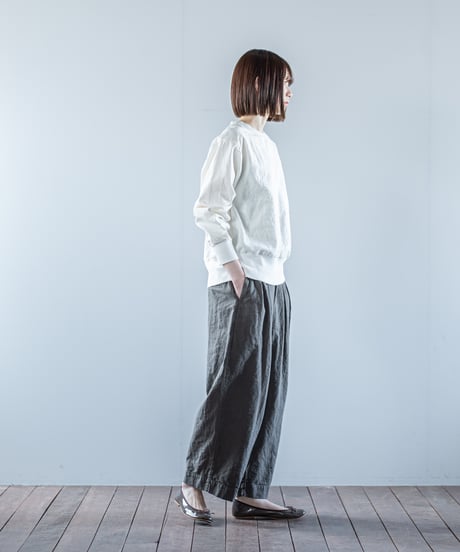 ATPOVA｜【 26WI15 】 L/Cキャバス クルーSWT(製品染)