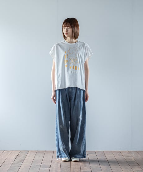 ATPOVA｜【 26SU60 】 12OZデニム 2タックワイドダメージ加工