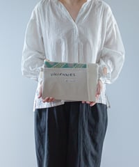 ARTE POVERA｜【 ARTEA - 26SP44 】 インドキルトラリー＆フランスシーツMIX ポーチ (M)