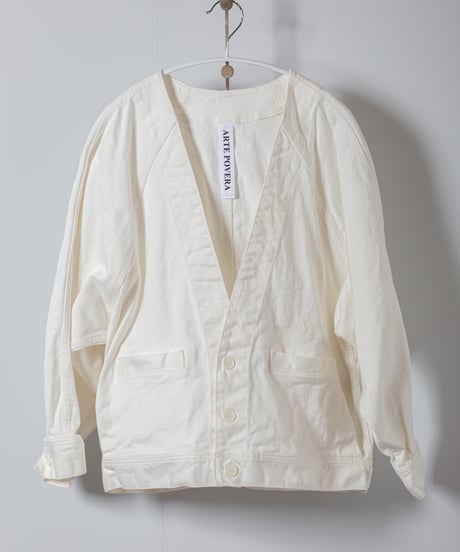 ATPOVA｜【 2026spring26 】 12OZデニム ノーカラーワークJKT