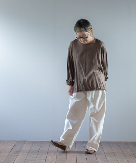 ATPOVA｜【 2026spring40 】 コットンカルゼ洗いざらし クルーSH