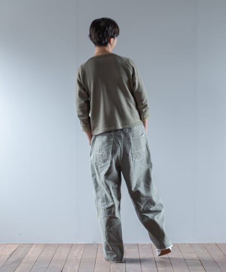 ARTE POVERA｜【 2025winter17 】 イタリアヘリンボーンベッドシーツ RE-2タックワイドパンツ