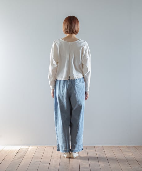 ATPOVA｜【 2026spring71 】 12OZデニムライトダメージ加工 2タックイージーPT