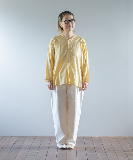 ATPOVA｜【 2026spring37 】 コットンカルゼ洗いざらし VネックSH