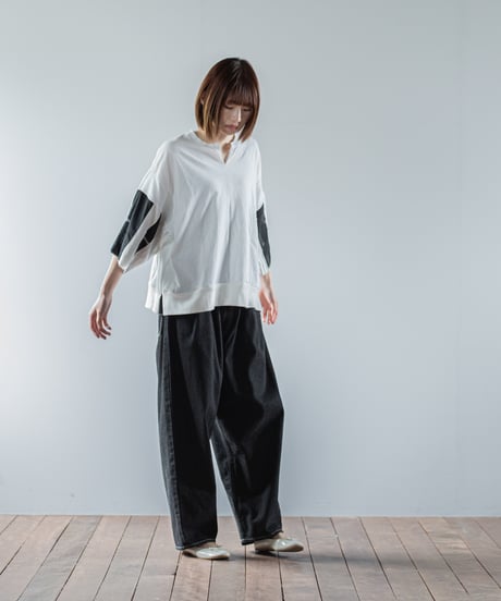 ARTE POVERA｜【 26SU53 】 ギルダン RE-パッチワーク7分袖スリーブ