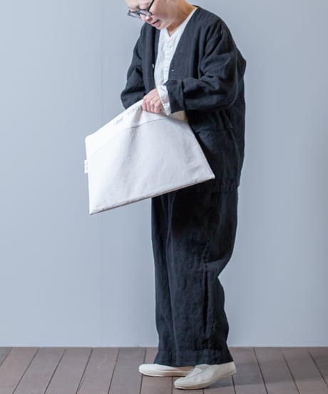 ARTE POVERA｜【 24WI48 】フランスシーツUSED RE-PCクラッチ(L)