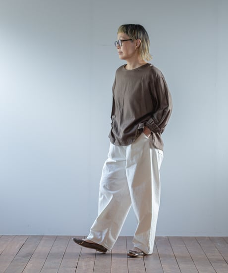 ATPOVA｜【 2026spring40 】 コットンカルゼ洗いざらし クルーSH