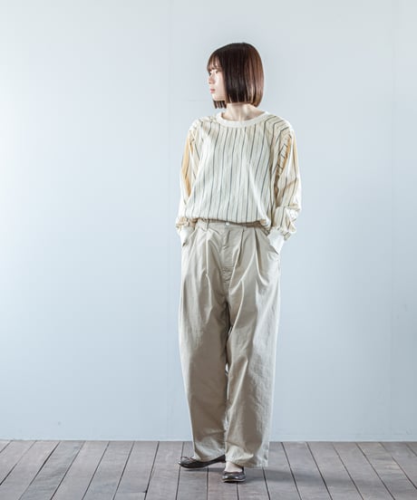 ATPOVA｜【 26WI26 】 C/N裏起毛 2タックPT