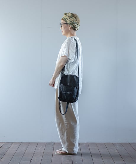 ARTE POVERA｜【 2025summer19 】1960年チェコ軍ショルダー RE-黒染ハンドプリントBAG