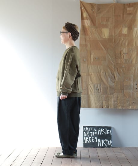 ARTE POVERA｜【 23WI76 】デンマーク60年代ウールマフラー RE-パッチワークSWT