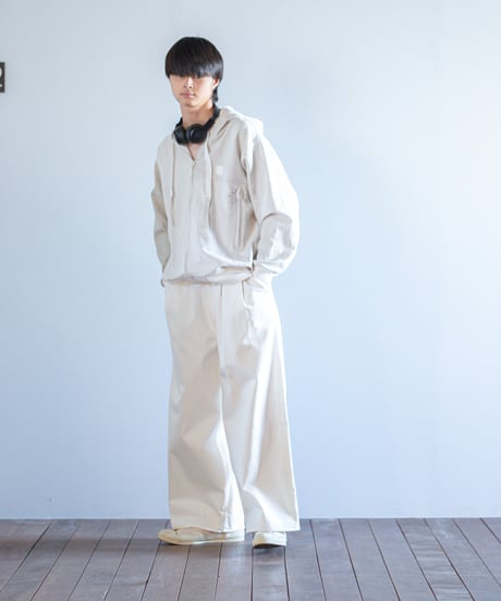 ARTE POVERA｜【 2025spring32 】USEDフランスシーツ RE-ZIPフードブルゾン