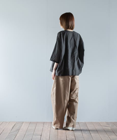 ATPOVA｜【 26SU45(TEIBAN - ATP025) 】 リネンコットン wideクルーT(製品染)
