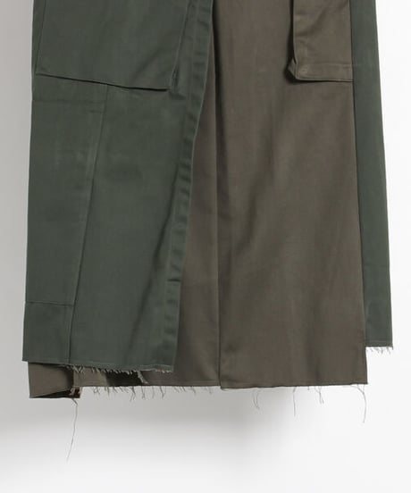 ARTE POVERA｜【 artea-reclothing209 】フランスカーゴPT RE-巻きスカート