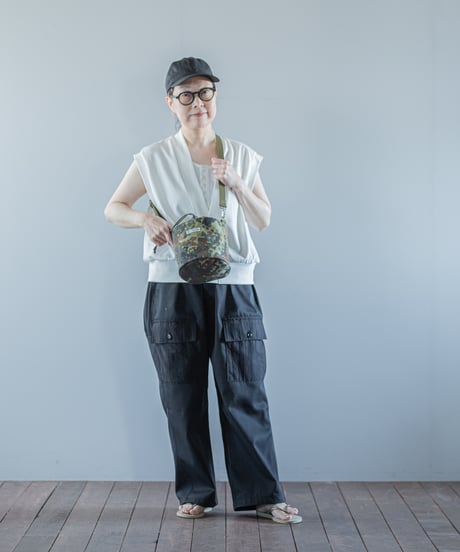 ARTE POVERA｜【 26SU31 】 ドイツ軍テント RE-巾着ショルダーBAG(S)