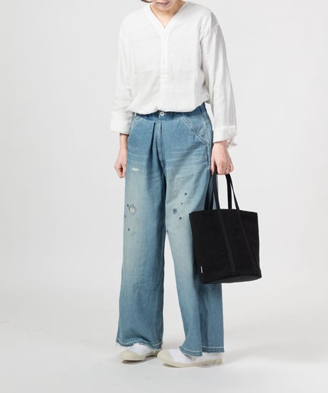 ★ARTEA｜【 artea-sheet015 】リネンシーツ｜ラウンドトートBAG  MOM