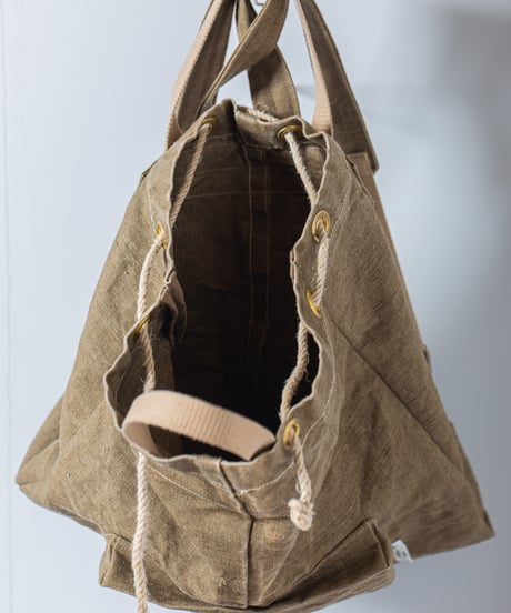 ARTE POVERA｜【 23WI45 】チェコ軍麻袋 RE-巾着リュック