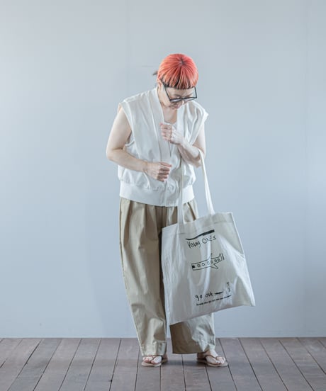 ATPOVA｜【 26SU24 】 NATSUME X ANTONE コラボ 「若者よ！旅に出よ！！」 コットンリネントートBAG③