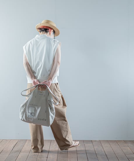 ARTE POVERA｜【 26SU72 】 フランスUSEDシーツMIX RE-ステンシルトート＆ショルダーBAG