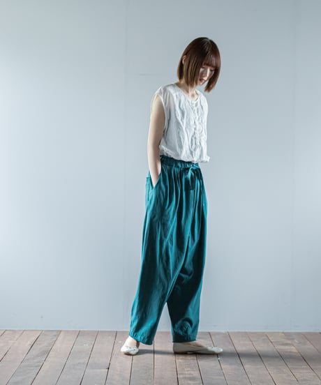 ATPOVA｜【 26SU48 】 16/-ムライト天竺 タックPT(製品染)