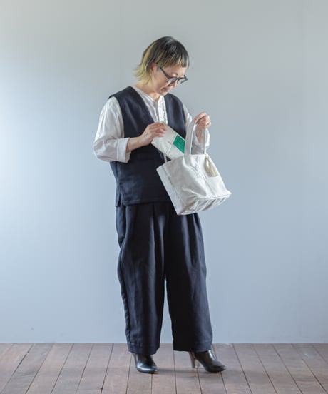 ARTE POVERA｜【 ARTEA - 26SP33 】 フランスUSEDシーツ 「ARTE」 BAG (M)