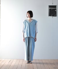 ATPOVA｜【 2025spring64 】10OZデニム ダメージ加工ベスト