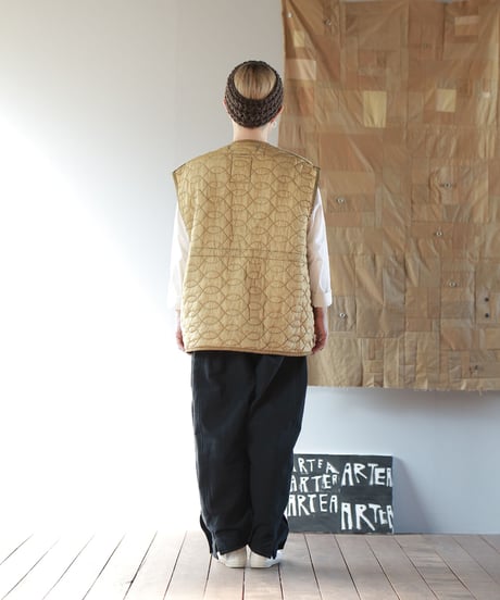 ARTE POVERA｜【 artea-fw2379 】U.Sキルトライナー製品染 RE-ベスト