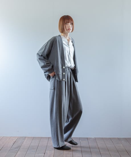 ATPOVA｜【 2026spring17 】 杢裏毛 2タックワイドPT