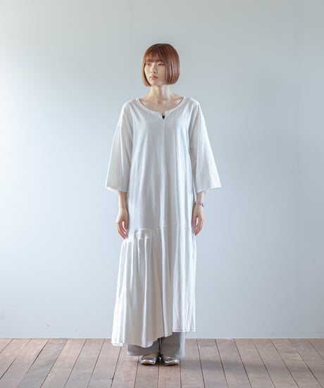 ARTE POVERA｜【 ARTEA - 26SP63 】 ギルダン RE-アシンメトリーロングOP