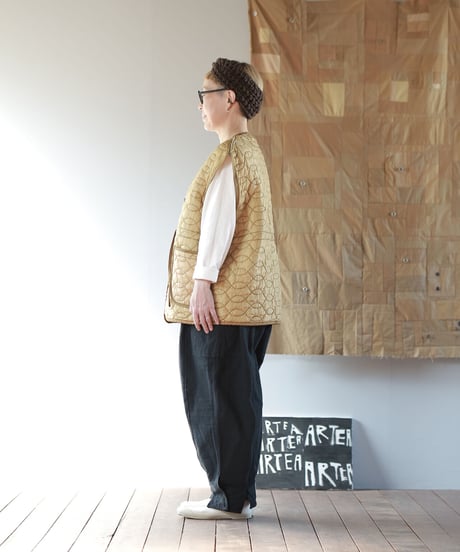 ARTE POVERA｜【 artea-fw2379 】U.Sキルトライナー製品染 RE-ベスト