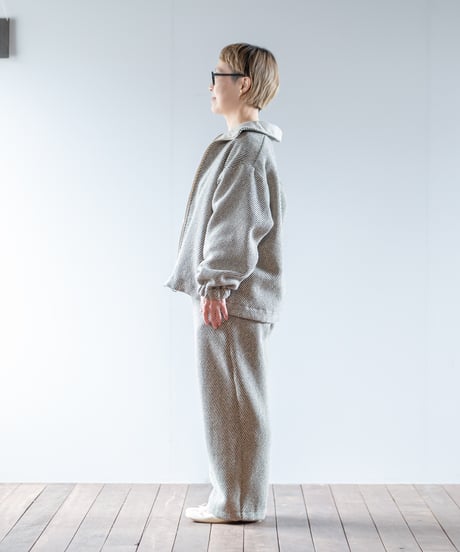 ATPOVA｜【 24WI53 】リネン＆ウール混 ZIP JKT(裏付き)